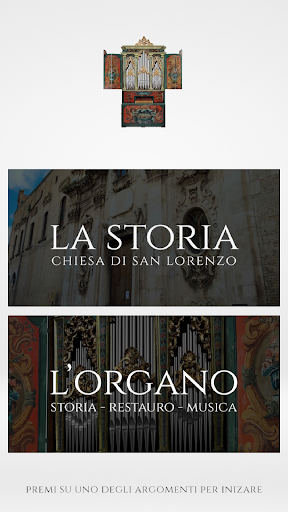 Android application Organo di San Lorenzo screenshort