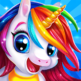 Glitter Unicorn - Pet Babysitting & Dress-up icon