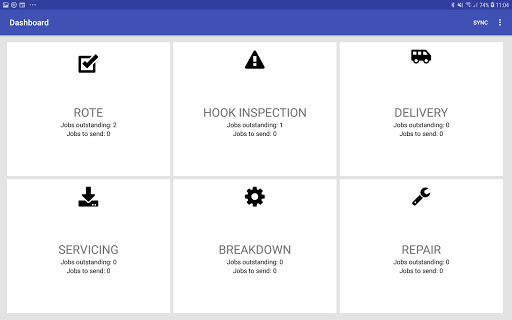 Android application Professional Lifting Services screenshort