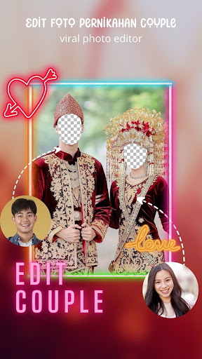 Android application Edit Foto Pernikahan Couple screenshort