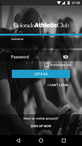 Android application Colorado Athletic Club screenshort
