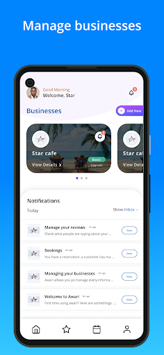 Android application Awari Vendor screenshort