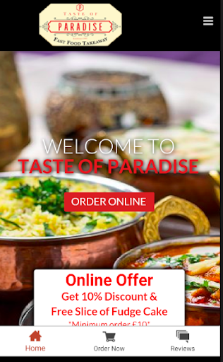 Android application Taste Of Paradise screenshort