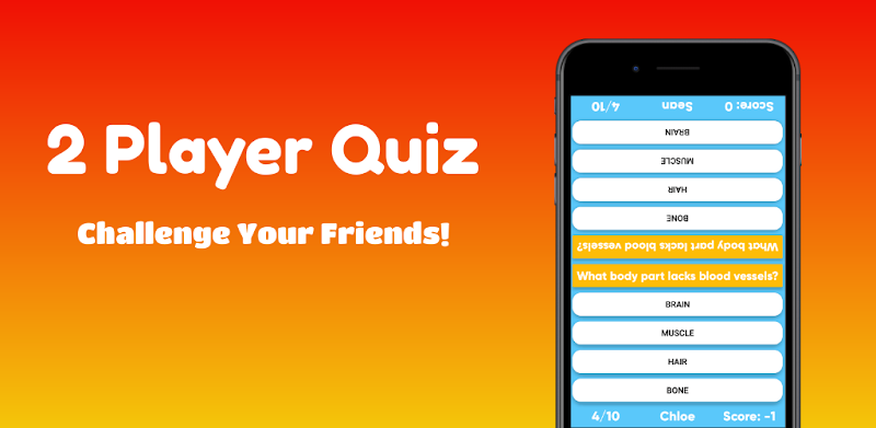 2 Player Quiz - Challenge Your Friends