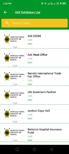 ASK APP Screen 2