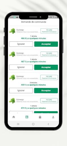 GuineeGo Livreur Screen 2