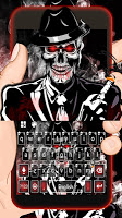screenshot of Cool Smoke Skull Keyboard Theme