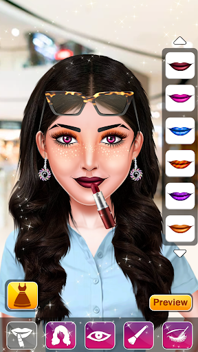 Android application Fashion idol makeup dressup screenshort