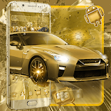 Gold Luxury Car Theme icon