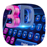 3D Laser tech keyboard icon