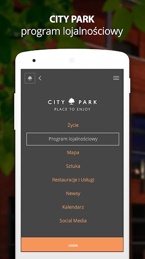 Android application City Park Poznań screenshort