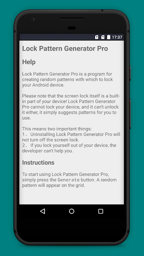 Lock Pattern Generator