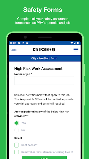 Contractor – City of Sydney Screen 3