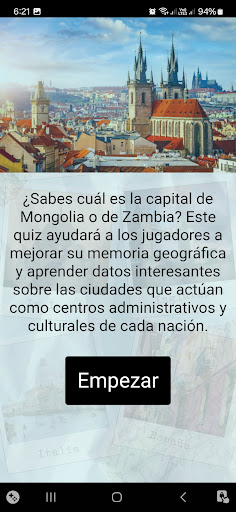 Android application Quiz de Países 2024 screenshort