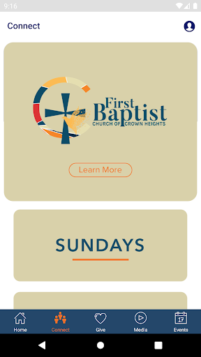 myFBCCH Screen 2