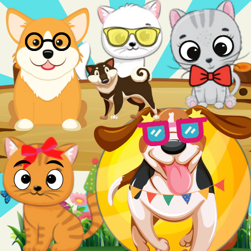Dogs vs Cats Pets Bubble Pop logo