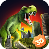 Dinosaur Rex City Attack 3D icon