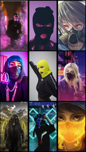 Girl Mask Wallpaper Screen 2