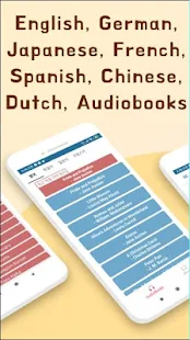 外国語オーディオブック：英語、ドイツ語、スペイン語、フランス語、日本語、中国語、オランダ語スクリーンショット 1