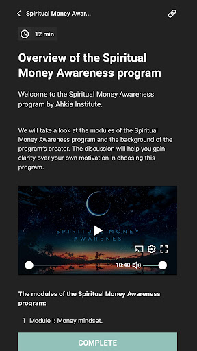 Spiritual Money Screen 2