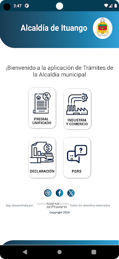 Trami App Ituango Screen 2