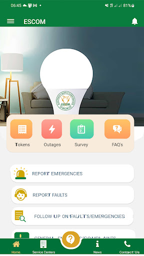 Android application ESCOM Mobile screenshort