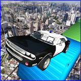 Impossible Police Car Track 3D icon