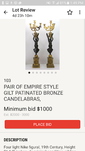 Turner Auctions Screen 3
