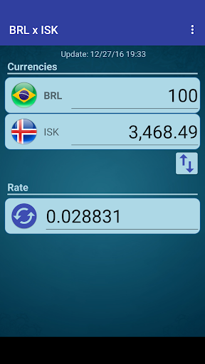 Android application Brazil Real x Iceland Krona screenshort
