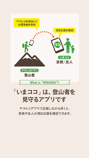 Android application いまココ screenshort