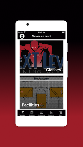 NXT LVL Training Academy Screen 2
