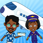 Cover Image of 下载 My Tizi Airport: Airplane Games for Kids Free 1.7 APK