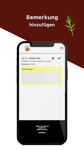 Indisch Curry Service Screenshot
