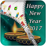 New Year Zipper Lock 2017 icon