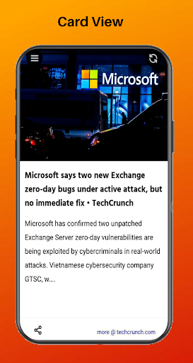 Android application techtalk screenshort