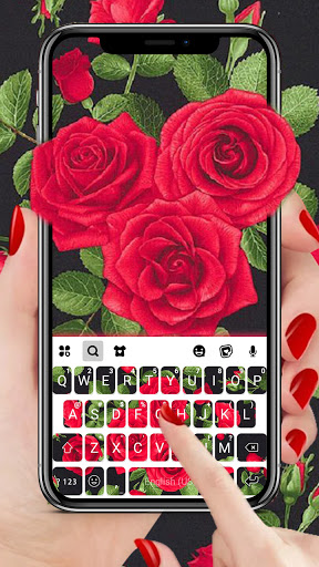 Android application Beautiful Roses Keyboard Theme screenshort