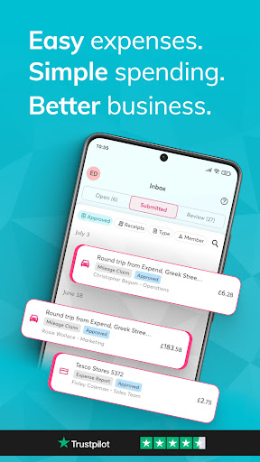 Android application Expend - Effortless Expenses screenshort