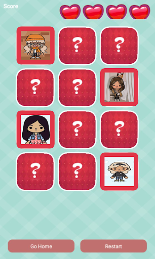 Toca Boca Memory Game