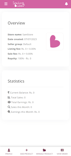 Smilingbuds Seller Screen 3