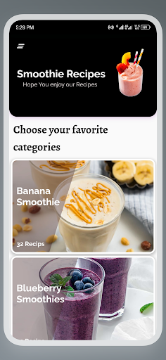Android application Smoothie Recipes: All Flavor screenshort
