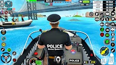 警察のボート犯罪シューティングゲームのおすすめ画像1