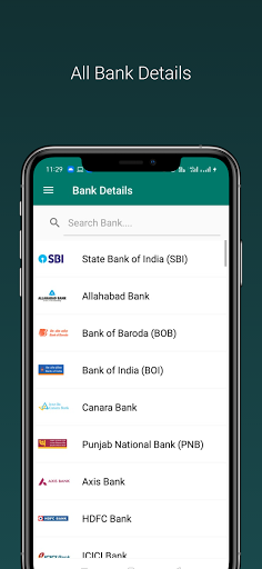 Android application All Indian Bank Details screenshort