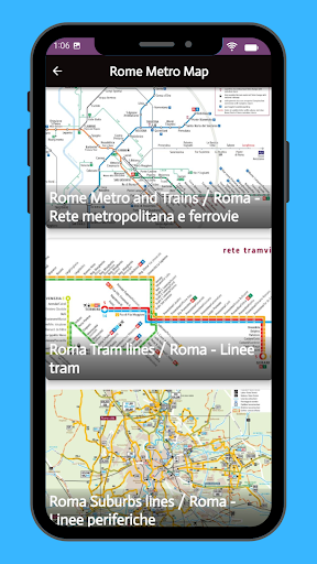 Android application Rome Metro Map 2024 screenshort