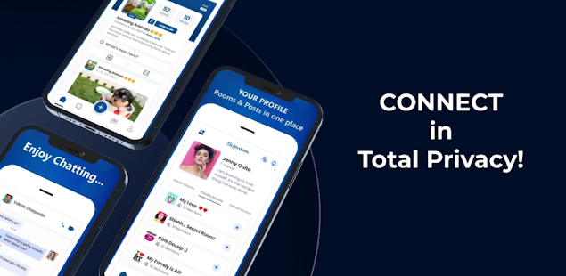 SkipRoom is a social network with privacy that enables you to make free voice and video calls without a phone number.