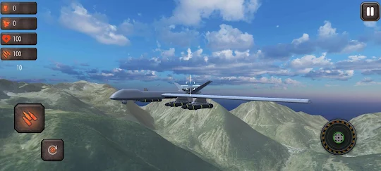 طائرة بدون طيار مسلحة واقعية