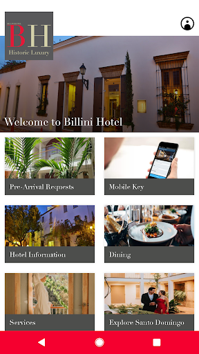 Android application Billini Hotel screenshort