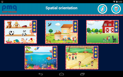 Android application Spatial orientation screenshort