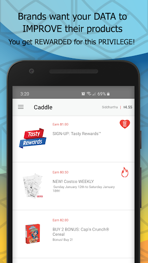 Caddle: Cash Back Rebates Screen 3