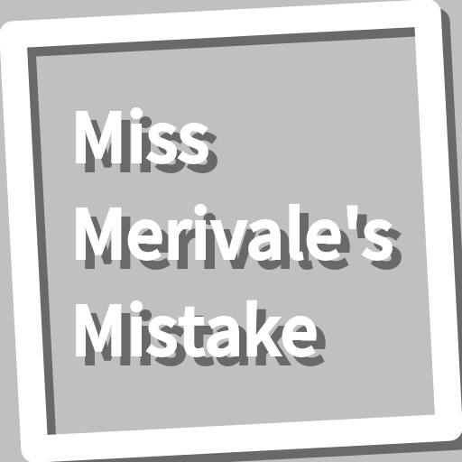 Book, Miss Merivales Mistake logo