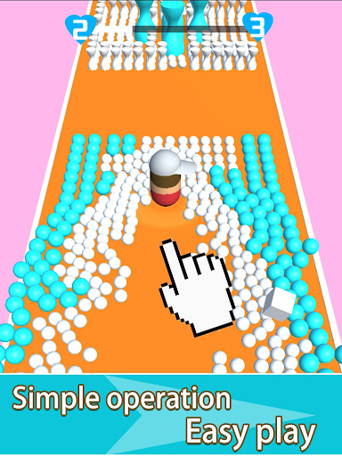 Collision ball-3D color ball rolling bump games